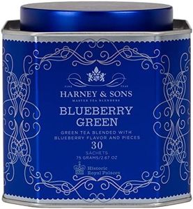 Harney & Sons Blueberry Green Herbal Tea Historic Royal Palaces Tin of 30 Sachets