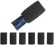 DFD TSP10P Tail Sweep PRO Fit for Polaris Tail Scrubber 9-100-3105 Replacement Sweep Hose Tail Scrubber Fit for Polaris 280, 180, 360, 380, 3900 Pool Sweep Parts 1 Tail Sweep Pro with 6 Foam Scrubber