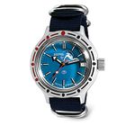 VOSTOK | Amphibia 420059 Scuba Dude Automatic Self-Winding Diver Wrist Watch | Blue Strap