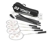 YONEX 4 Player Badminton Set, black/ali, one size, K-REY-YXR150