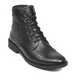 Zoom Boot for Men Leather High Ankle Formal Boot for Adult Super Comfortable with Cushioned Insole A-4369 (Black)