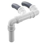 BITS4REASONS NEW MODEL CARAVAN (TWIN) WASTE WATER OUTLET PIPE SYSTEM ADAPTOR WITH FLOPLAST HOME PLUMBING GRADE FITTINGS CE STANDARD TESTED TO EN 1451