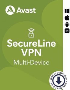 Avast SecureLine VPN 2024- Conexión VPN para proteger la privacidad | 10 Dispositivos | 1 Año | PC/Mac | ESD