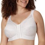 Playtex Women's Front Close With Flex Back Bra Bra, White, 38DD