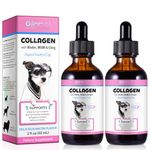 Collagen for Dogs, 120ml Dog Hydrolysed Liquid Collagen Supplement for Daily Nutrition – Skin & Coat Support – Bacon Flavour