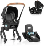 Evenflo Gold Shyft DualRide Infant Car Seat and Stroller Combo w/Carryall Storage (Moonstone Gray)