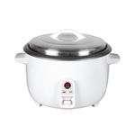 SQ Professional Blitz Rice Cooker with Automatic Cooking Non-Stick Removable Inner Pot | Measuring Cup & Spatula | Glass Lid & Steam vent | Keep-Warm Function | 5 .6 Litres | White