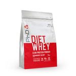 PhD Nutrition Diet Whey Low Calorie Protein Powder, Low Carb, High Protein Lean Matrix, Strawberry Delight Diet Whey Protein Powder, High Protein, 80 Servings Per 2 kg Bag