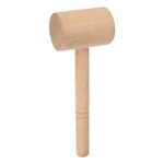 sourcing map 9" Leather Carving Hammer Wooden Hammer T-Shaped Head Leathercraft Mallet Tool for DIY Stamping Sew Leather Cowhide