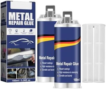 Metal Repair Glue, Strong Foundry Glue - Professional Grade Adhesive for Metal, Plastic, Ceramic, Wood, Bonds Steel, Aluminum, DIY Crafts, Cold & Heat Resistant, Quick Fix, Easy to Use