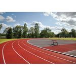 YongFoto 5x3ft Running Track Photography Backdrop Runway Football Field Photo Background for Stadium School Playground Sport Party Decorations Portrait Students Photoshoot Studio Props