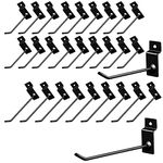 LUNKUIVY 120 Packs Slatwall Hooks, 6 and 8 Inch Slatwall Accessories Slat Wall Hooks Heavy Duty Pegboard Hooks for Room Garage Shop Retail Display