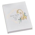 Personalised Baby Record Book Keepsake Milestone Journal Giraffe Design