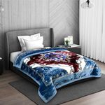 Signature Super Soft Double Layered Blanket for Extreme Winters(1100 GSM) (Single Bed, Alarm Snoozer-Bluezzr)