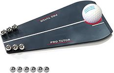 Golf Putting Tutor Black, Standard Circuit Trainer Groove Mirror, Training Aid Align Eyes,Putter face, Indoor/Outdoor, Alignment Starting line Impact Stroke Path Head Motion, Practice Station