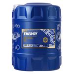 Mannol 20 Litre Energy 5W-30 Engine Oil 7511 API SN/CH-4 ACEA A3/B4 Universal Synthetic Ester Technology, Yellow-brown