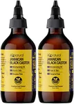 IQ Natural Jamaican Black Castor Oil for Hair Growth and Skin Conditioning, 100% Pure Cold Pressed, Scalp, Nail and Hair Oil - (2 PACK Unscented) (4oz)