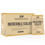 Steadfast Nutrition Incredible Isolate Whey Isolate Protein | 100% Pure Isolate Powder with 25g Protein | Muscle Building & Weight Loss Supplement | Instant muscle recovery |900g (Mango, 30 Sachets)