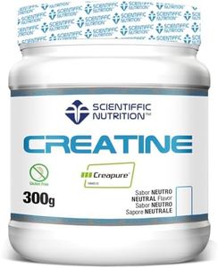 Scientiffic Nutrition - Creatine 100% Creapure, Creatina Monohidratada en Polvo para el Pre Entreno, Aumentar Masa Muscular y Resistencia, Gran Solubilidad - 300g