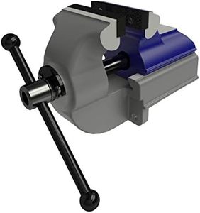 GRESSEL Swiss Precision Industrial Heavy Duty Bench Vise PS 100-1/3.9 inches with Serrated Jaws (PSM.100.000.01), Graphite