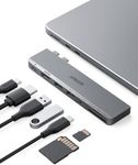 Anker USB C Hub for MacBook, 7-in-2 with 4K HDMI, Compatible with Thunderbolt 4, 1 Type C and 2 USB A Data Ports for MacBookPro 13 Inch, MacBookAir M1 / M2, and More
