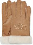 UGG Women's Sheepskin Embroidered Glove, Chestnut, Medium