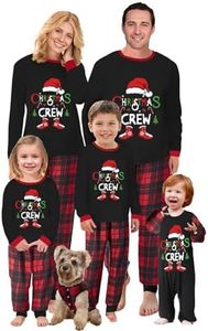 OAKFashion Christmas Family Pajamas Sets, Christmas Family Matching Pajamas Sleepwear Pjs Xmas Jammies Holiday(&b-11, Kids, 2 Years)