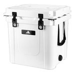 MOUNTALL Ice Cooler 33L Up to 5 Day Ice Retention Commercial Grade Food Safe Dry Ice Compatible UV Protection for The Outdoor, Beach, Fishing & Camping