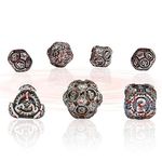 Metal Dice Set，Mechanical Gear Design DND Dice Set 7 Pieces Dungeons and Dragons Dice Set for Role Playing Game(RPG),MTG,Pathfinder,Table Game,Board Games