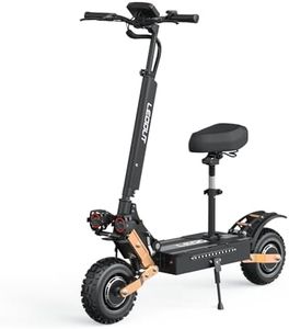 LEOOUT High Speed Electric Scooter for Adults 6000W Motor Max 53MPH Fast E-Scooter 60 Miles Long Range 11 Inch All Terrain Fat Tires Heavy Duty Sport Scooter with NFC