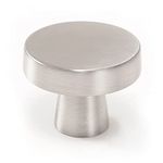 COTYKILEY US02-BSNK-10 10 Pack Brushed Satin Nickel Kitchen Cabinet Knobs Drawer Pulls Solid Round Silver Drawer Knobs Dresser Knobs Cabinet Hardware Knobs for Dresser Drawers…