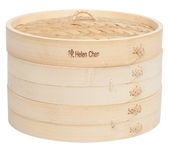 Helen Chen's Asian Kitchen Bamboo Steamer, 10-Inch