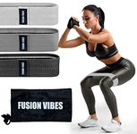 Premium Resistance Bands, Legs and Butt, Non-Slip Booty Bands, Glute Bands, Fabric Resistance Bands, Workout Fitness Bands for Hips & Women/Men/Beginners/Yoga, Athletes Strength Training, Fitness