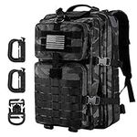 Hannibal Tactical MOLLE Assault Pack, Tactical Backpack Military Army Camping Rucksack, 3-Day Pack