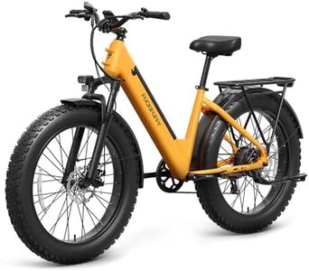 PUCKIPUPPY Electric Bike for Adults 960W Peak, 48V 15AH Removable Battery Electric Bicycle, 28MPH Commuter E-Bike, 7 Speed, Up to 60 Miles,All Terrain 26" Fat Tire Front Suspension, Samoyed