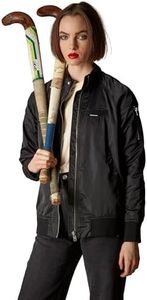 Members Only Iconic Boyfriend Jacket for Women with Satin Finish (Black, Large)