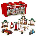 LEGO NINJAGO Creative Ninja Brick Box Set with Toy Storage, Bricks to Build Dojo, Ninja Car, Motorbike, 6 Minifigures & More, Toys for Kids, Boys & Girls 5 Plus 71787