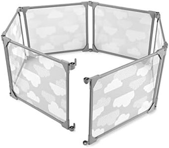 Skip Hop Expandable Baby Gate, Playview Enclosure, Silver Lining Cloud