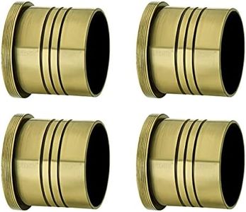 FAST WTW02 Heavy Brass Antique Wall to Wall Concealed Brackets for 1 Inch Stainless Steel Curtain Rod (4)