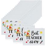 Cunno 60 Pcs Teacher Appreciation Gifts Bulk Small Teacher Survival Kit Bag Waterproof Makeup Pouch Cosmetic Pencil Bag Thank You Gifts for Women Best Teacher Graduation Gifts(Best Teacher Ever)