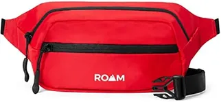 Roam Fanny Pack - Running Waist Bag - Travel Belt Bag with Large Capacity, Two Storage Pockets for Cell Phone, Money, ID - With Key Hook and Secure Zipper Closure - Adjustable Strap for Crossbody Use