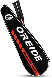 Portable Badminton Racket Bag Full-Covered Single Shoulder Carry Bags Badminton Racket Cover Outdoor Sport Equipment Bags Lightweight Padded Racket Carrying Bag Protective Cover for Adults Kids
