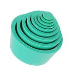 stonylab Filter Adapter Cones, Premium & Durable Tapered Collar Rubber Stopper Buchner Funnel Flask Cones Adapter Set, Wear-Resisting Smooth Surface, Pack of 9, Green