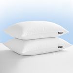 CareFoam Height Adjustable Microfiber Sleeping Pillows – Set of 2 | 16" x 24"| Soft, Supportive & Washable | Ideal for Back, Side & Stomach Sleepers | White