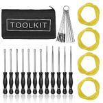 12pcs Carburetor Adjustment Tool Carburetor Adjusting Kit Fit for 2-Cycle Small Engine Compatible with Poulan Husqvarna STHIL Echo MTD Troy-Bilt Trimmer Weedeater Chainsaw w/Fuel Lines