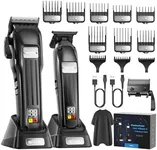 Professional Hair Clippers Set for Men - Afloia Premium Haircut Clipper&Trimmer Kit with High Torque Brushless Motor & DLC Coated Detachable Blade& Charging Stand, Gifts for Men Husband Dad