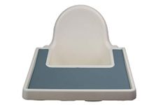 Silicone Placemat for IKEA Antilop Baby Highchair, BPA Free and Dishwasher Safe, Non-Slip Mat (Ocean Blue)