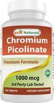 Best Naturals Chromium Picolinate 1000 mcg 120 Tablets