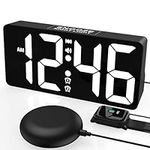 PPLEE Loud Alarm Clock for Bedroom,