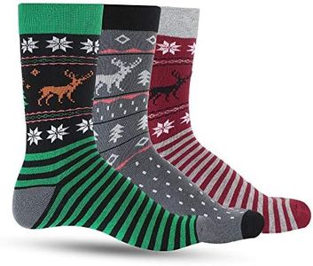 LUTHER PIKE SEATTLE Christmas Fun Socks For Men: Mens Dress Socks Colorful for Festival Costume